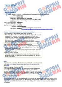 帝国理工学院分类学、生物多样性与进化理学硕士研究生offer一枚